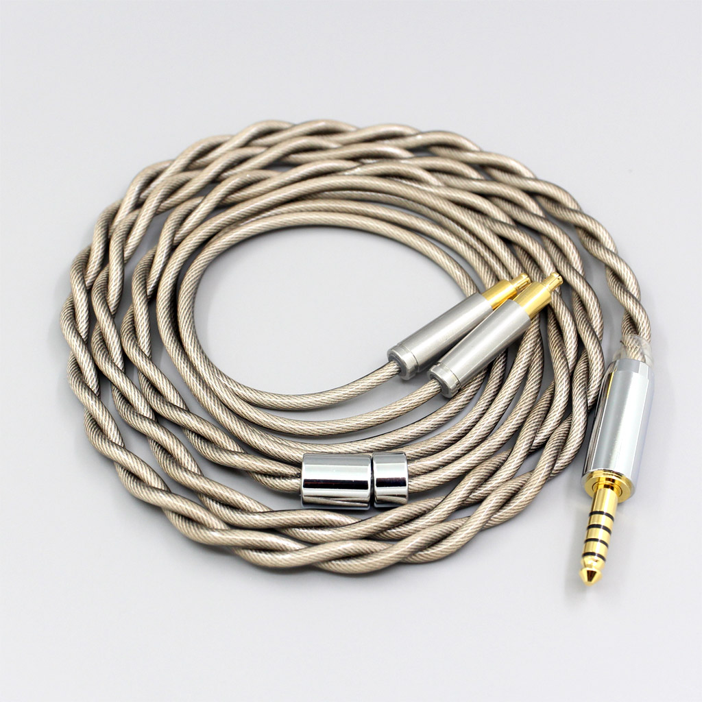 Type6 756 core 7n Litz OCC Silver Plated Earphone Cable For Audio Technica ATH-ADX5000 MSR7b 770H 990H A2DC