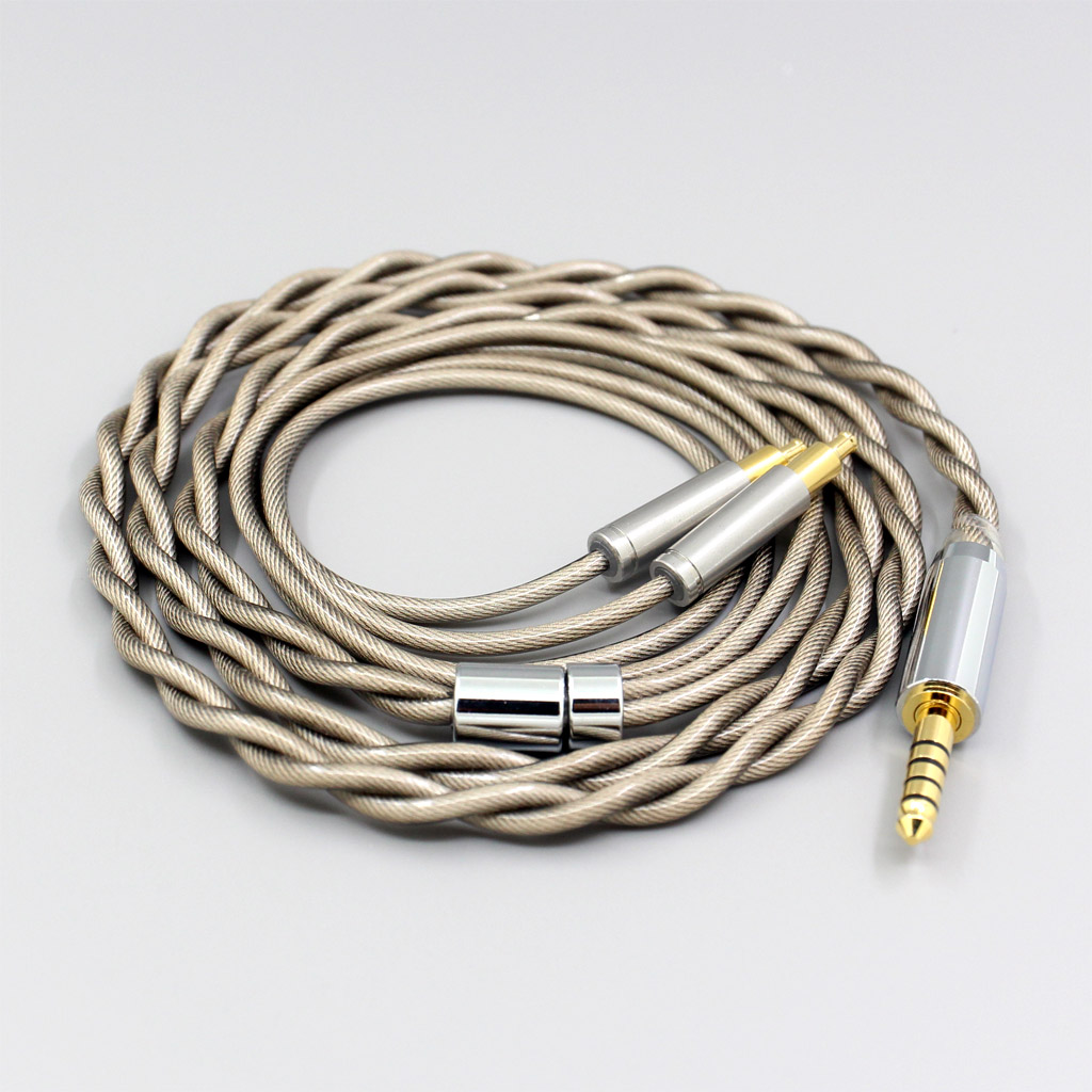 Type6 756 core 7n Litz OCC Silver Plated Earphone Cable For Audio Technica ATH-ADX5000 MSR7b 770H 990H A2DC