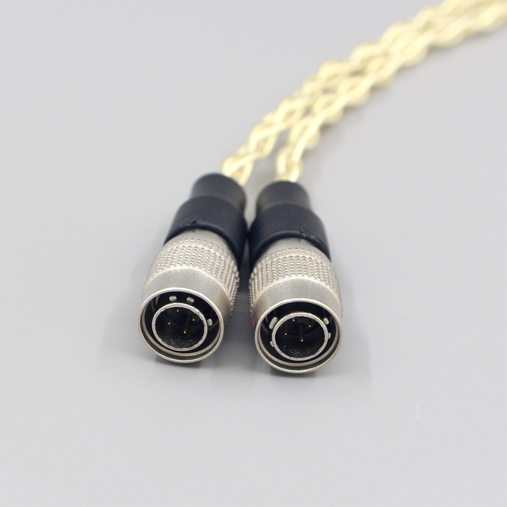 8 Core Gold Plated + Palladium Silver OCC Alloy Cable For Mr Speakers Alpha Dog Ether C Flow Mad Dog AEON headphone