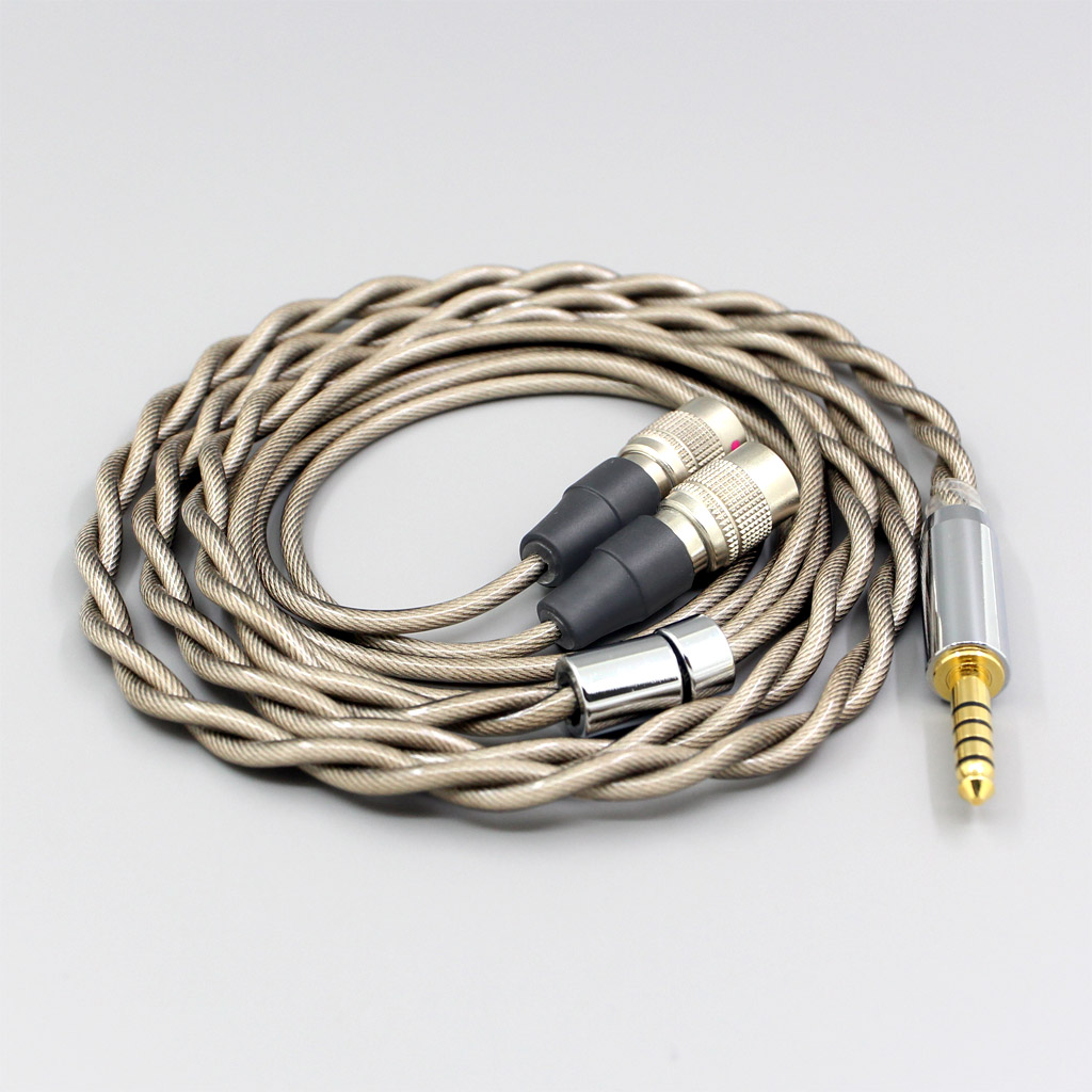 Type6 756 core 7n Litz OCC Silver Plated Earphone Cable For Mr Speakers Alpha Dog Ether C Flow Mad Dog AEON Headphone