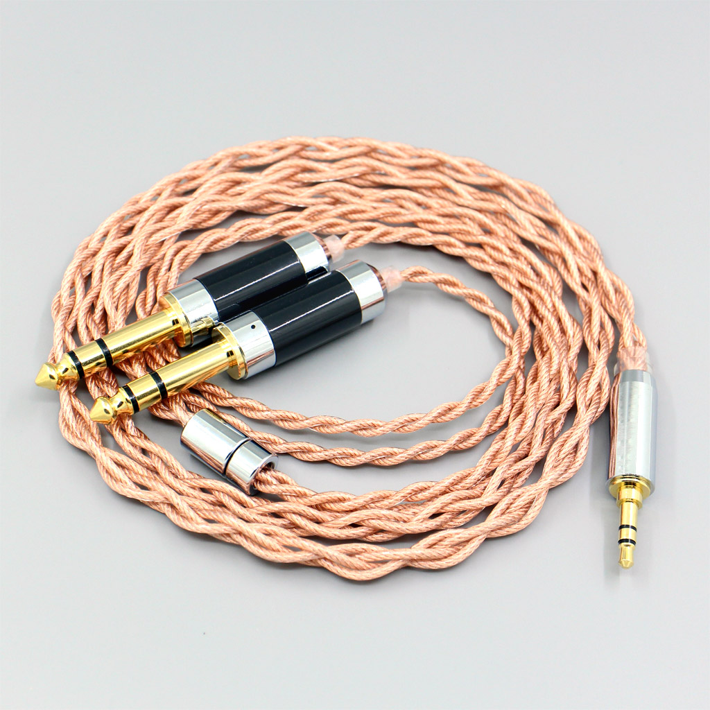 Graphene 7N OCC Shielding Coaxial Mixed Earphone Cable For 3.5mm to Dual 6.5mm Male mixer power amplifier audiophile