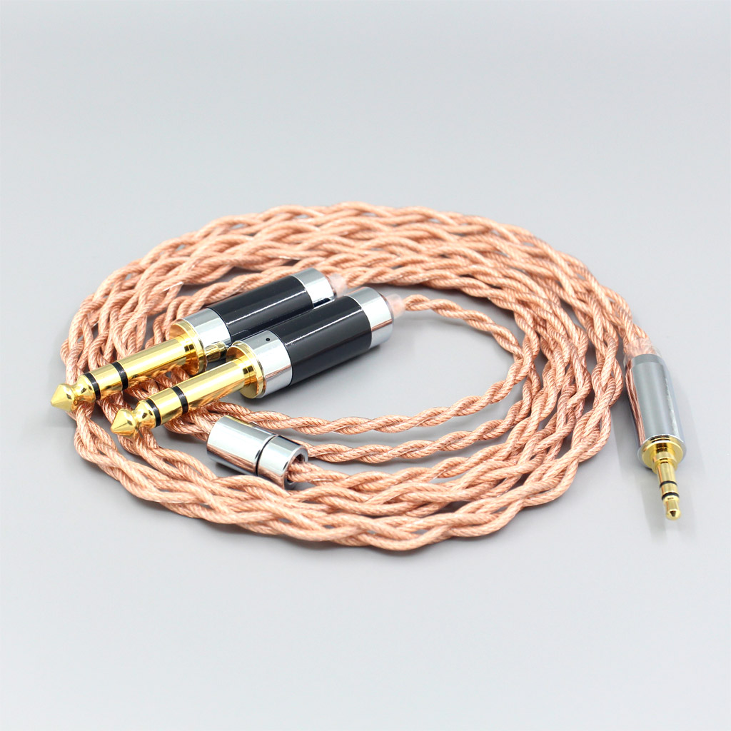 Graphene 7N OCC Shielding Coaxial Mixed Earphone Cable For 3.5mm to Dual 6.5mm Male mixer power amplifier audiophile