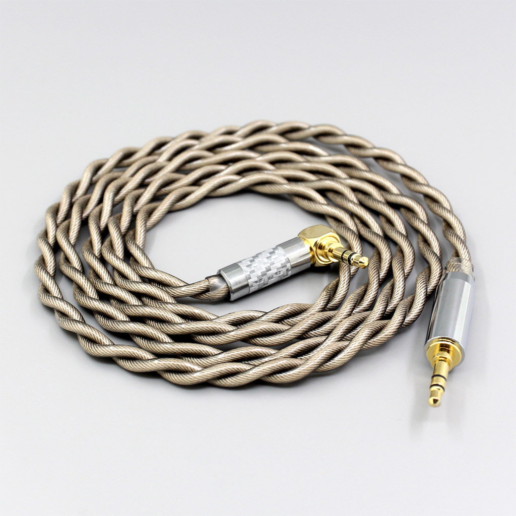 Type6 756 core 7n Litz OCC Silver Plated Earphone Cable For Fostex T50RP Mk3 T40RP Mk2 T20RP Mk2 Dekoni Audio Blue