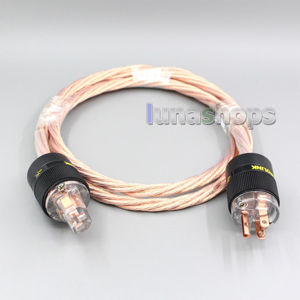 Custom Handmade Acrolink Silver Plated Power cable For Tube amplifier CD Player AK-bs726