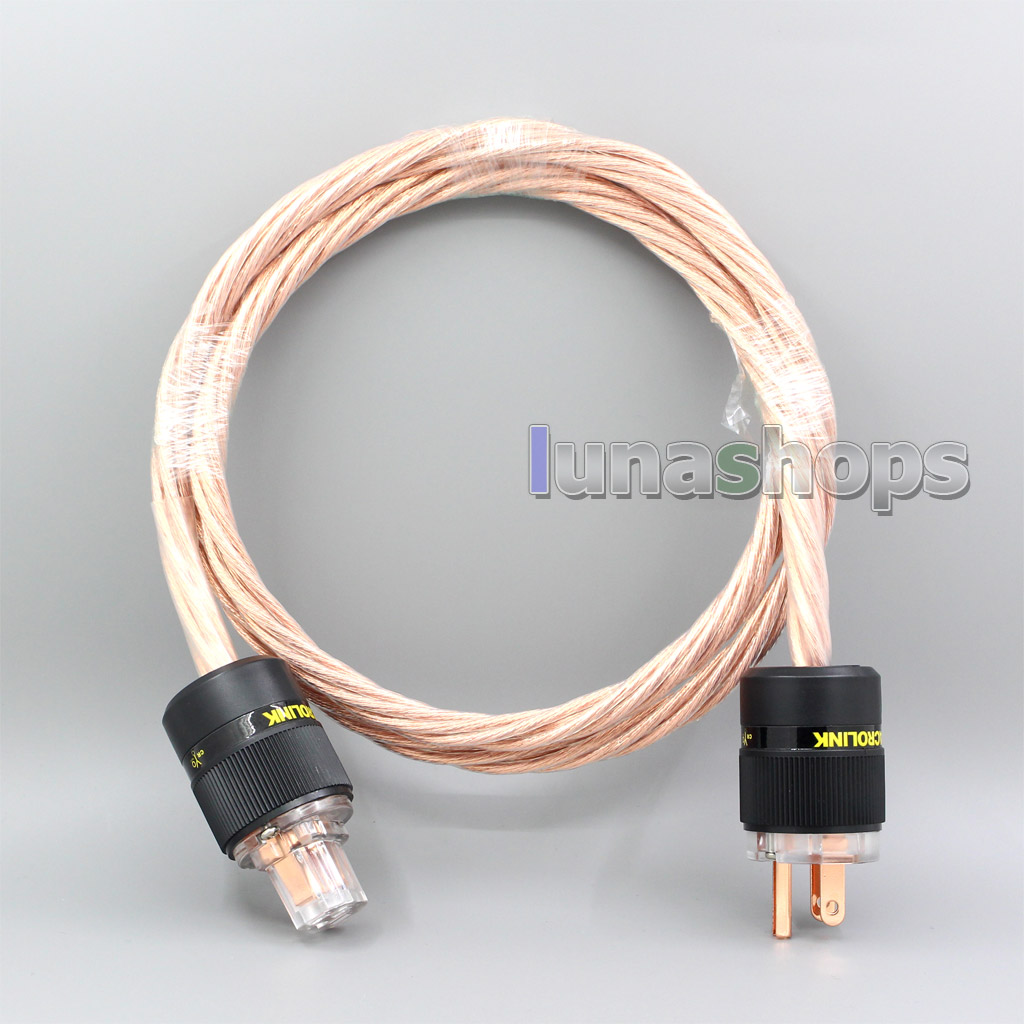 Custom Handmade Acrolink Silver Plated Power cable For Tube amplifier CD Player AK-bs726