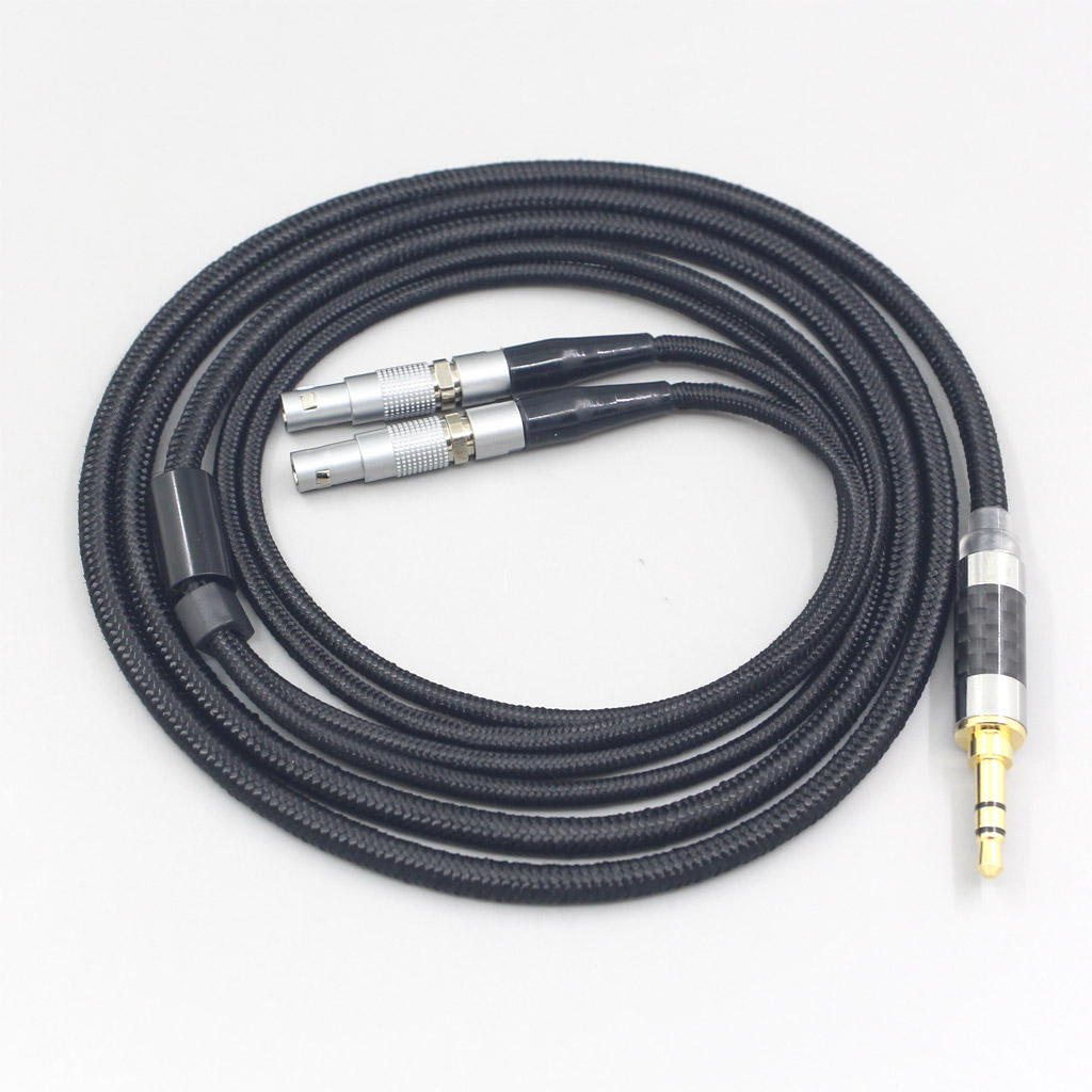 6.5mm XLR Super Soft Headphone Nylon OFC Cable For Ultrasone Veritas Jubilee 25E 15 Edition ED 8EX ED15 Earphone