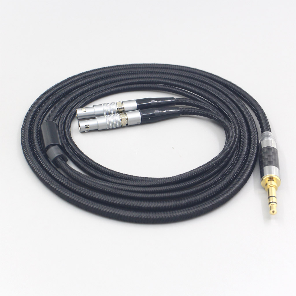 6.5mm XLR Super Soft Headphone Nylon OFC Cable For Ultrasone Veritas Jubilee 25E 15 Edition ED 8EX ED15 Earphone