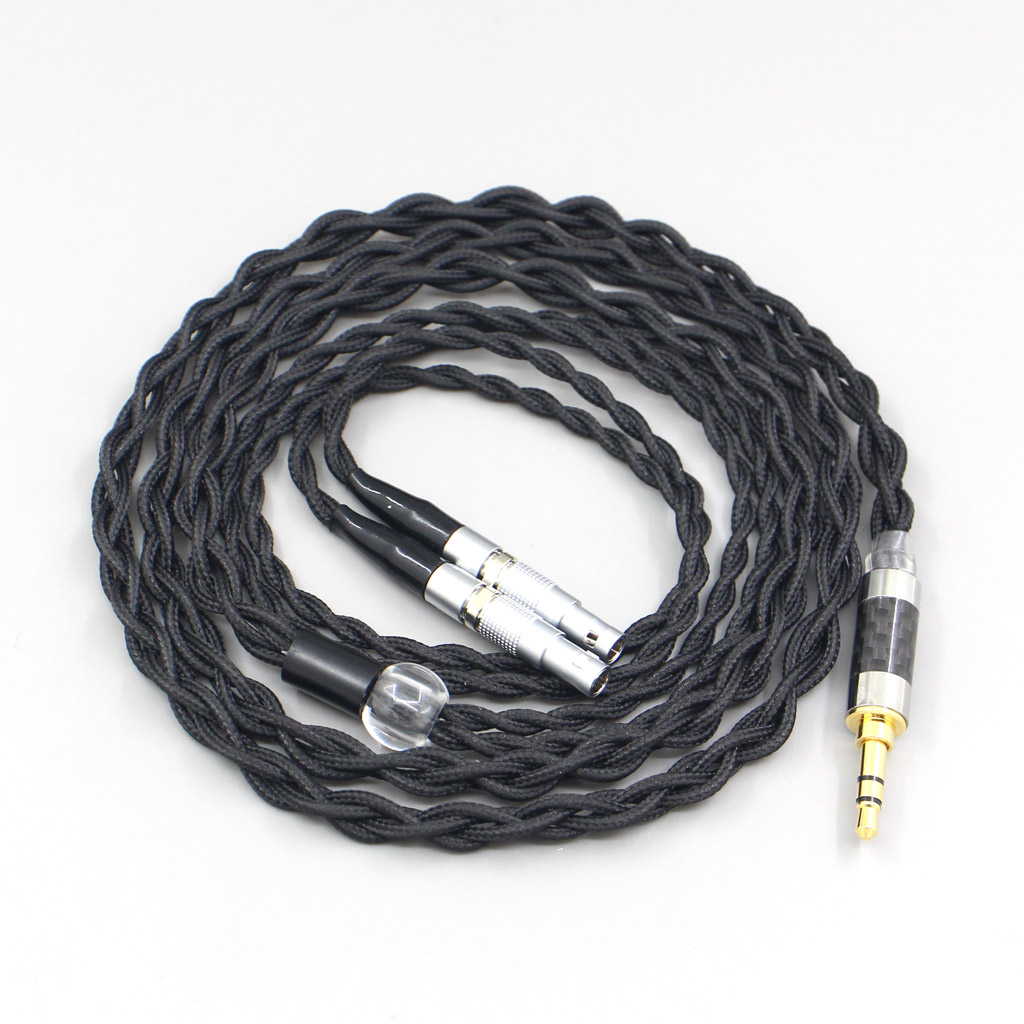 Pure 99% Silver Inside Headphone Nylon Cable For Ultrasone Veritas Jubilee 25E 15 Edition ED 8EX ED15 Earphone headset