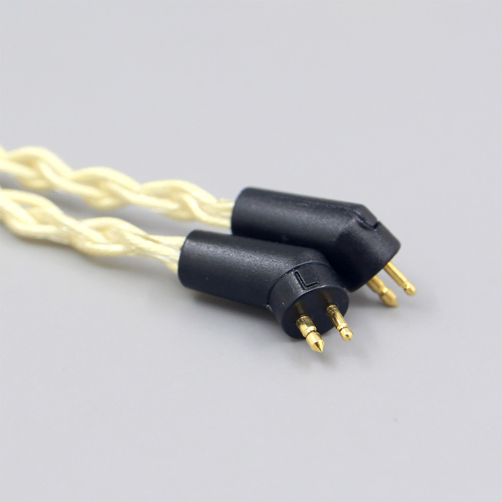 8 Core Gold Plated + Palladium Silver OCC Alloy Cable For Etymotic ER4B ER4PT ER4S ER6I ER4 2pin Earphone 0-100ohm Adjustable
