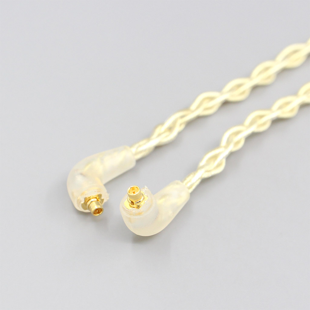 8 Core Gold Plated + Palladium Silver OCC Alloy Cable For Etymotic ER4SR ER4XR ER3XR ER3SE ER2XR ER2SE 0-100Ohm