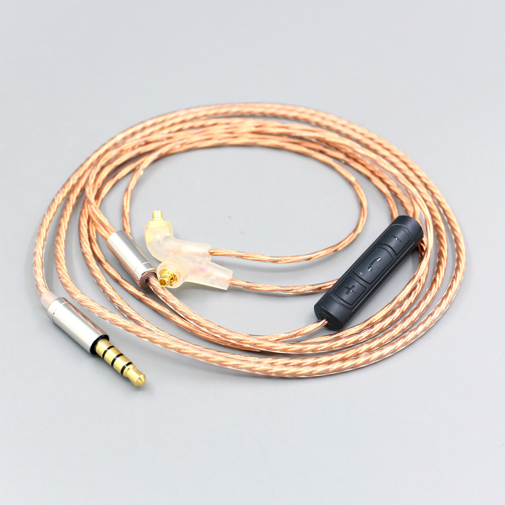 With Mic Remote Earphone Cable For Etymotic ER4SR ER4XR ER3XR ER3SE ER2XR ER2SE