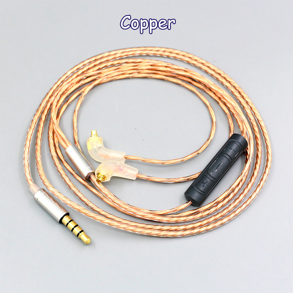 With Mic Remote Earphone Cable For Etymotic ER4SR ER4XR ER3XR ER3SE ER2XR ER2SE 