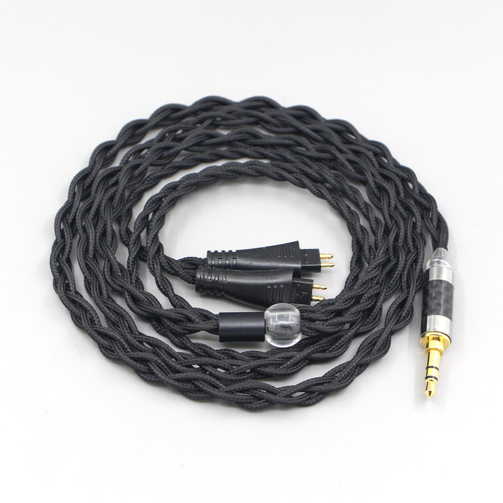 Pure 99% Silver Inside Headphone Nylon Cable For FOSTEX TH900 MKII MK2 TH-909 TR-X00 TH-600 Earphone headset