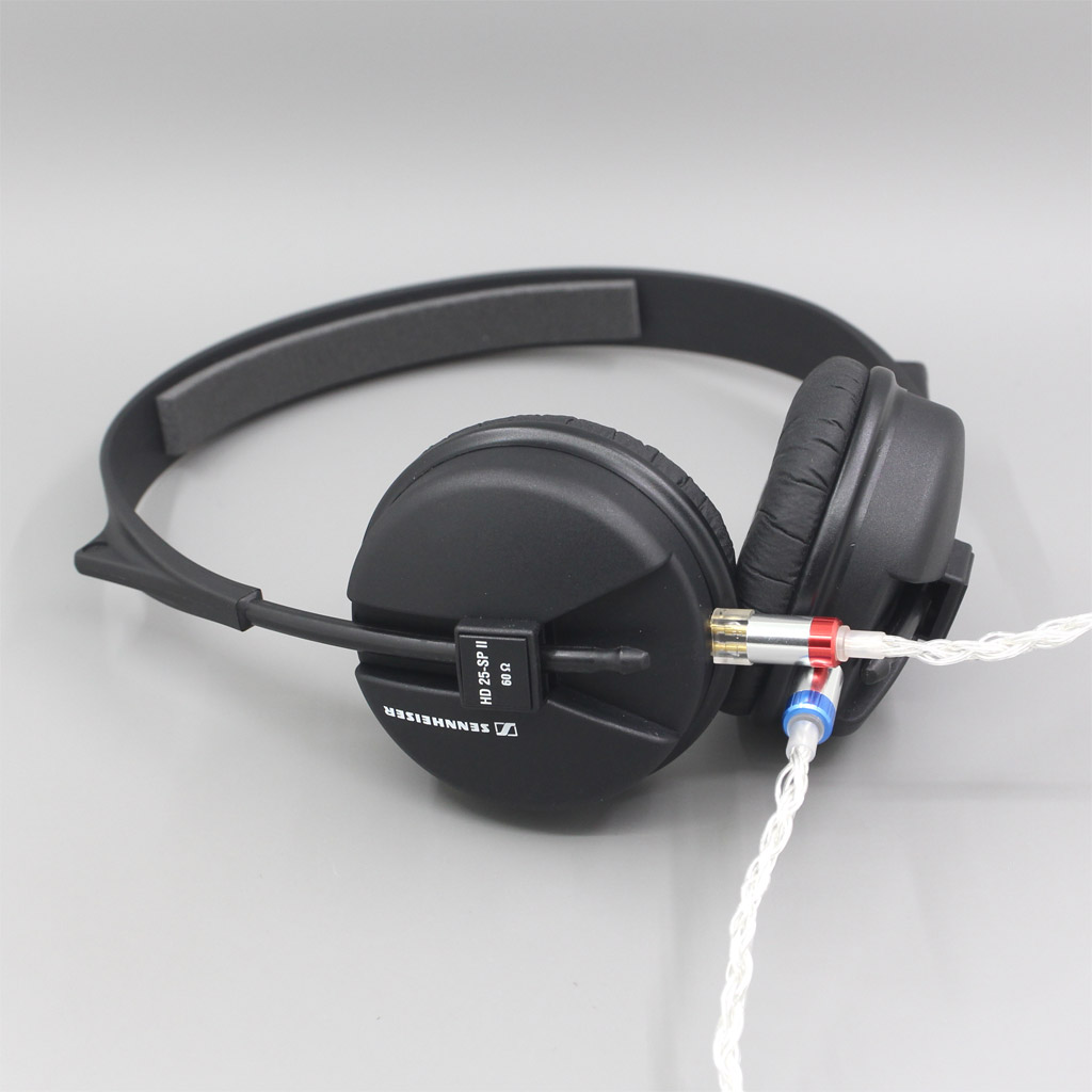 16 Core OCC Silver Plated Headphone Earphone Cable For Sennheiser HD25 SP HD 25-1 HD25-1 II HD25-13 HD25-C