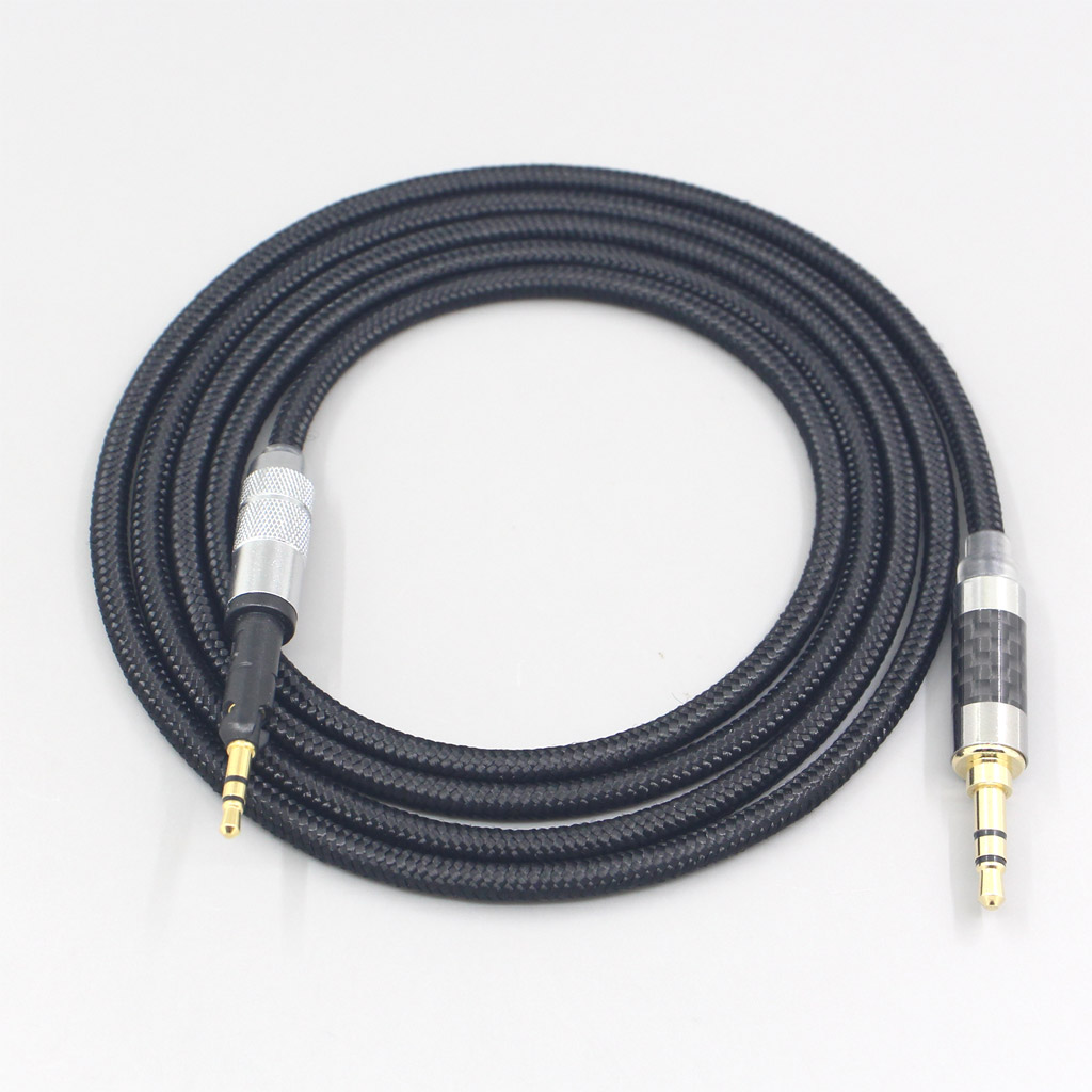 2.5mm 4.4mm Super Soft Headphone Nylon OFC Cable For Sennheiser HD6 HD7 HD8 MIX DJ HD595 Earphone Headset