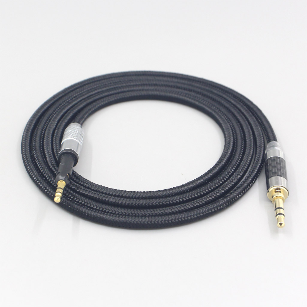 2.5mm 4.4mm Super Soft Headphone Nylon OFC Cable For Sennheiser HD6 HD7 HD8 MIX DJ HD595 Earphone Headset