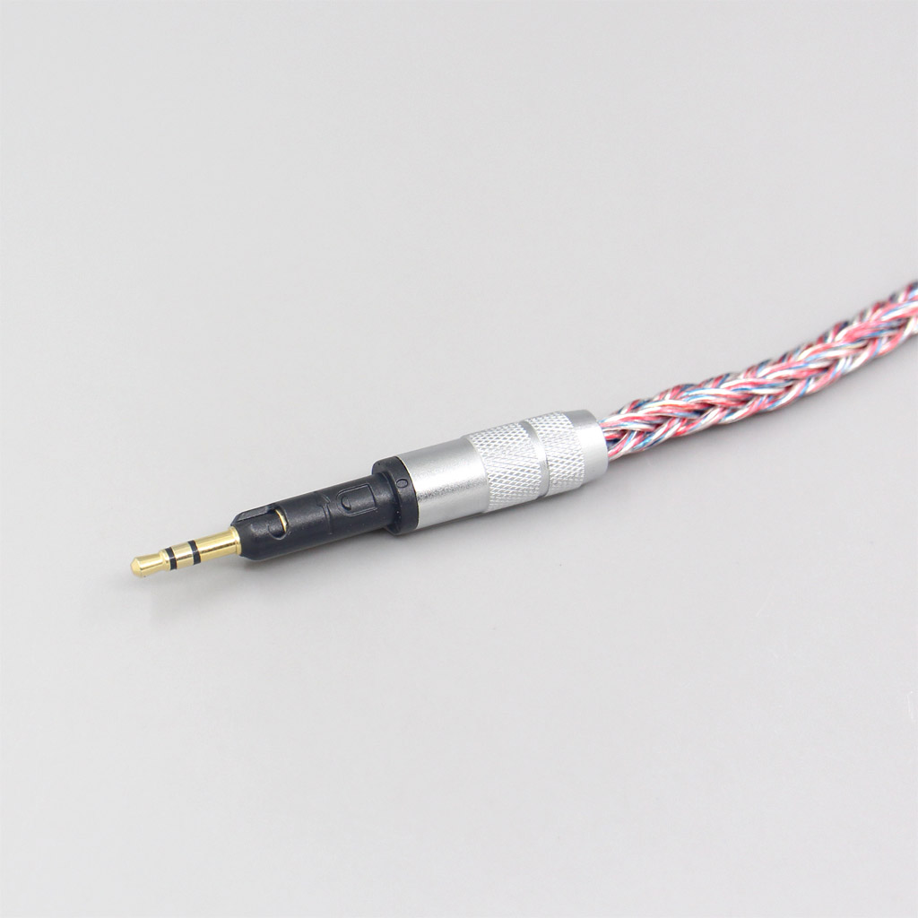 16 Core Silver OCC OFC Mixed Braided Cable For Sennheiser HD6 HD7 HD8 MIX DJ HD595 Earphone Headset Headphone