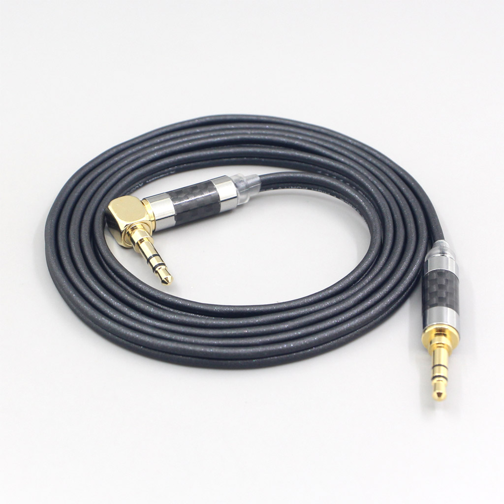 Black XLR Black 99% Pure PCOCC Earphone Cable For Fostex T50RP Mk3 T40RP Mk2 T20RP Mk2 Dekoni Audio Blue Headphone