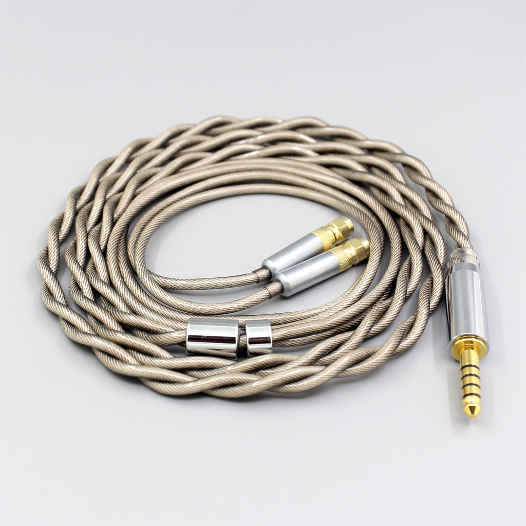 Type6 756 core 7n Litz OCC Silver Plated Earphone Cable For HiFiMan HE400 HE5 HE6 HE300 HE4 HE500 HE6 Headphone