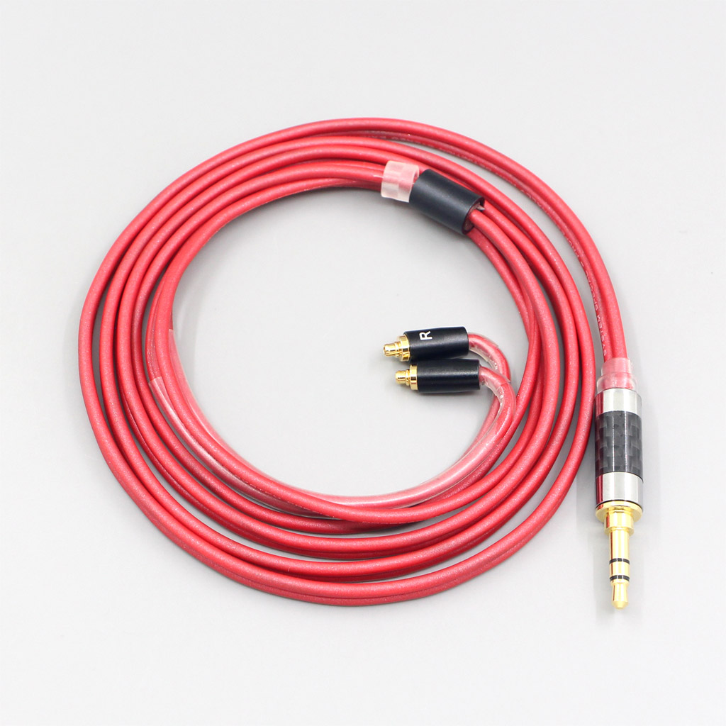 3.5mm 2.5mm 4.4mm Balanced 99% Pure PCOCC Earphone Red Cable For AKG N5005 N30 N40 MMCX Sennheiser IE300