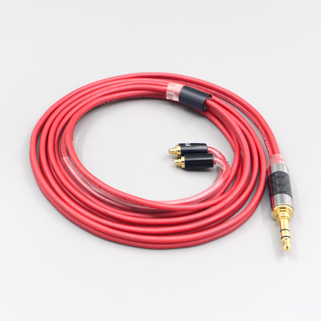 3.5mm 2.5mm 4.4mm Balanced 99% Pure PCOCC Earphone Red Cable For AKG N5005 N30 N40 MMCX Sennheiser IE300