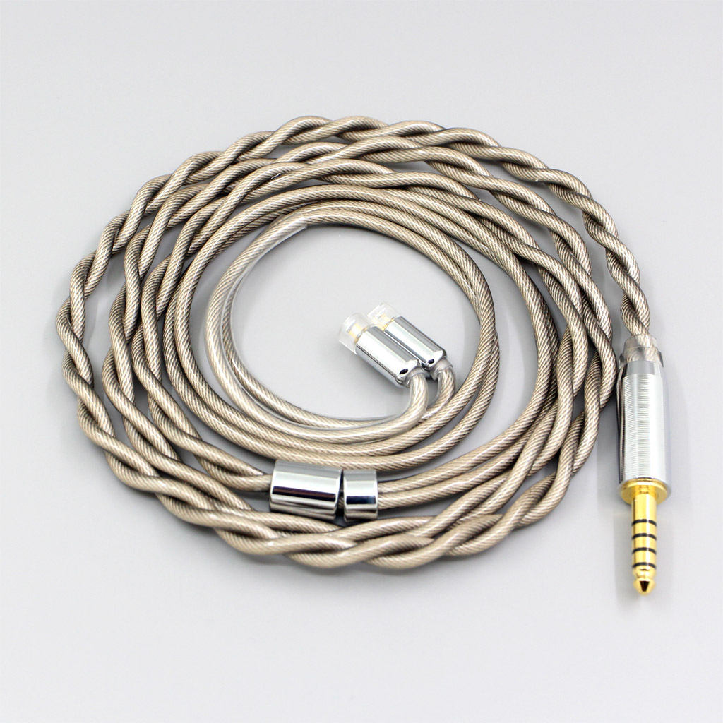 Type6 756 core 7n Litz OCC Silver Plated Earphone Cable For Sennheiser IE8 IE8i IE80 IE80s Metal Pin 2 core 2.8mm