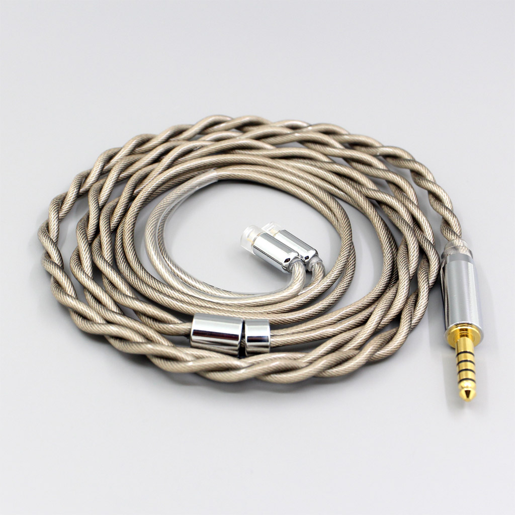 Type6 756 core 7n Litz OCC Silver Plated Earphone Cable For Sennheiser IE8 IE8i IE80 IE80s Metal Pin 2 core 2.8mm