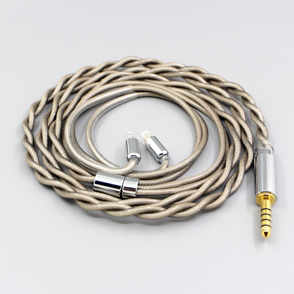 Type6 756 core 7n Litz OCC Silver Plated Earphone Cable For Sennheiser IE8 IE8i IE80 IE80s Metal Pin 2 core 2.8mm