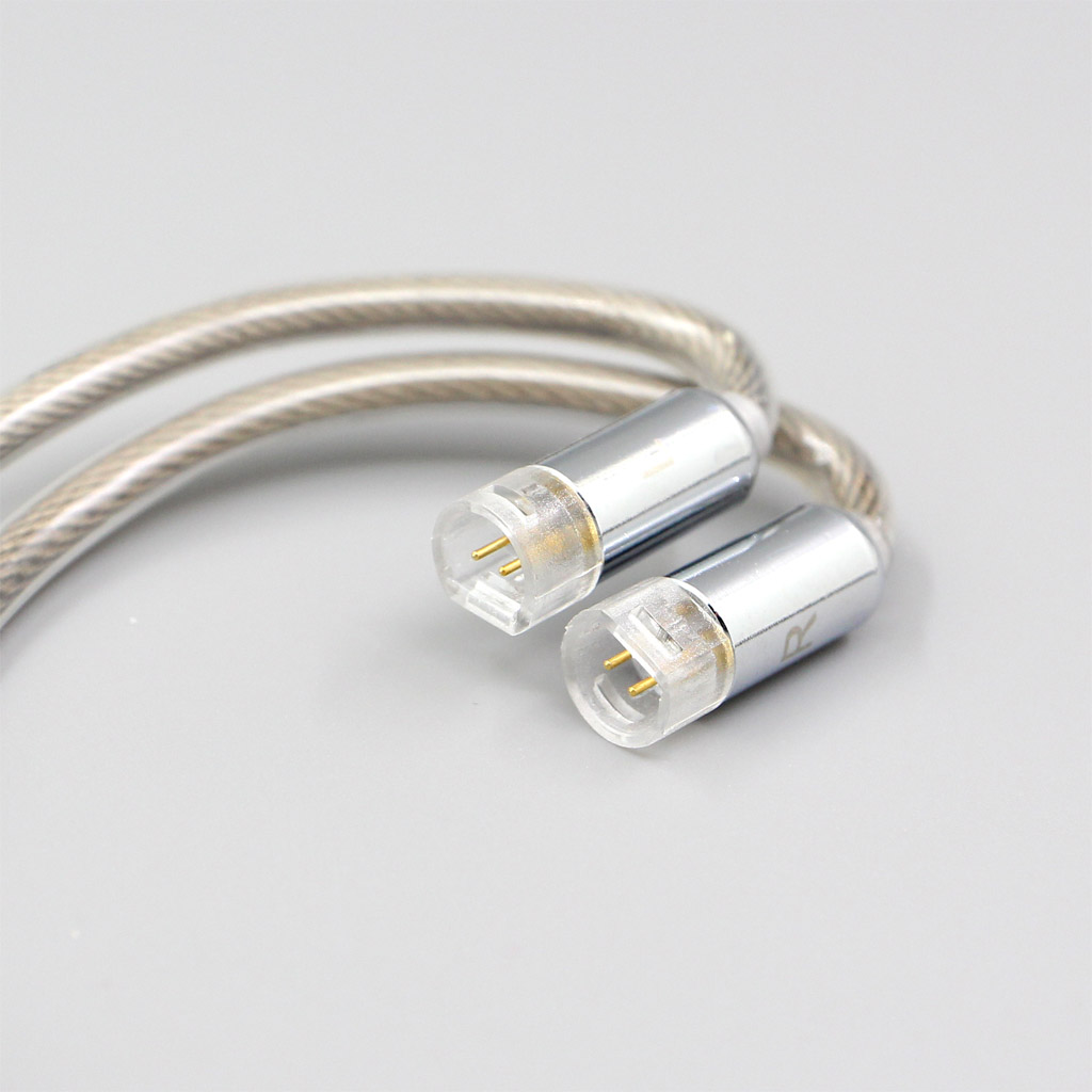 Type6 756 core 7n Litz OCC Silver Plated Earphone Cable For Sennheiser IE8 IE8i IE80 IE80s Metal Pin 2 core 2.8mm