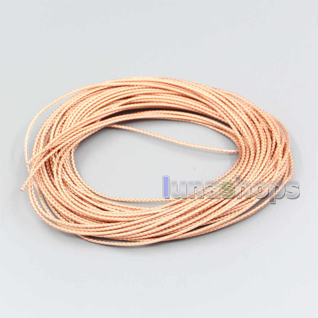10m 35*0.05mm + 48*0.05mm 7N OCC Silver/Gold/OCC plated Shielding Single Wire Diameter 1.3mm DIY cable