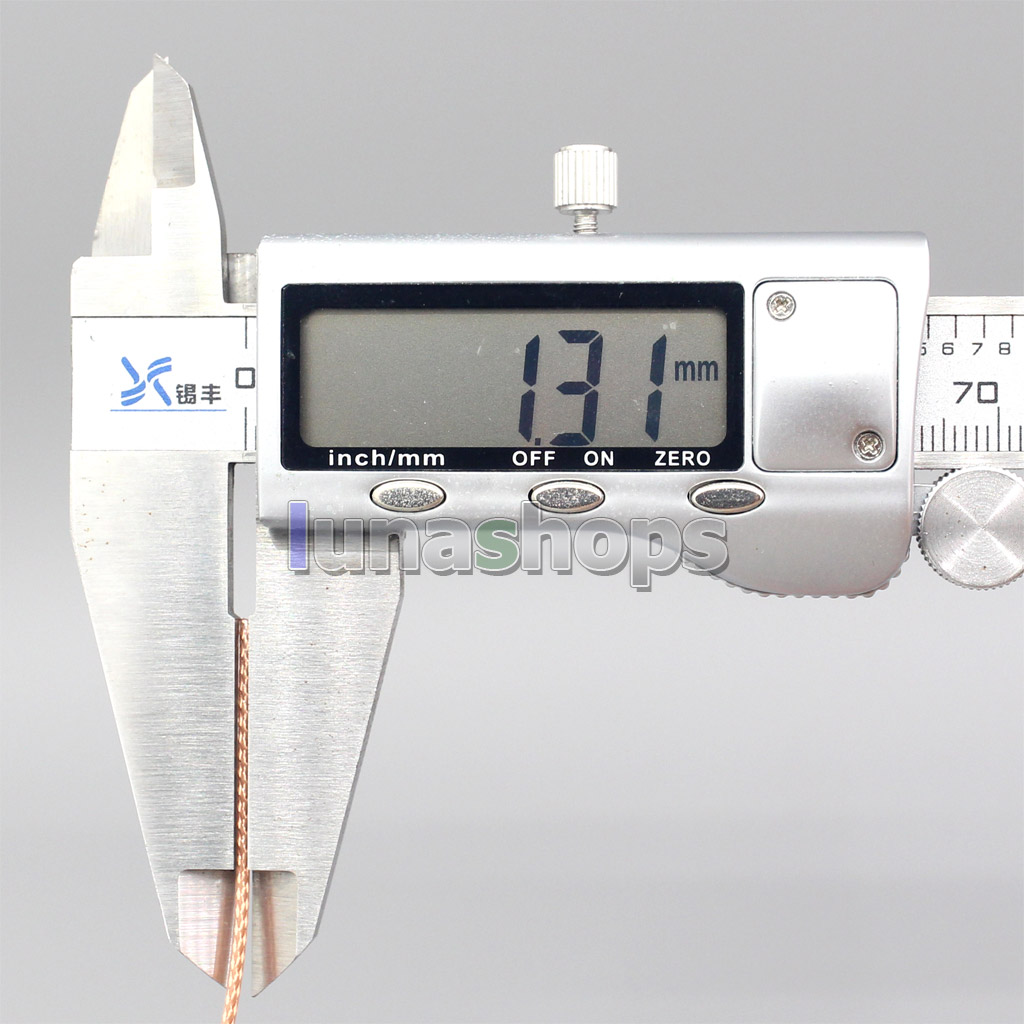 10m 35*0.05mm + 48*0.05mm 7N OCC Silver/Gold/OCC plated Shielding Single Wire Diameter 1.3mm DIY cable