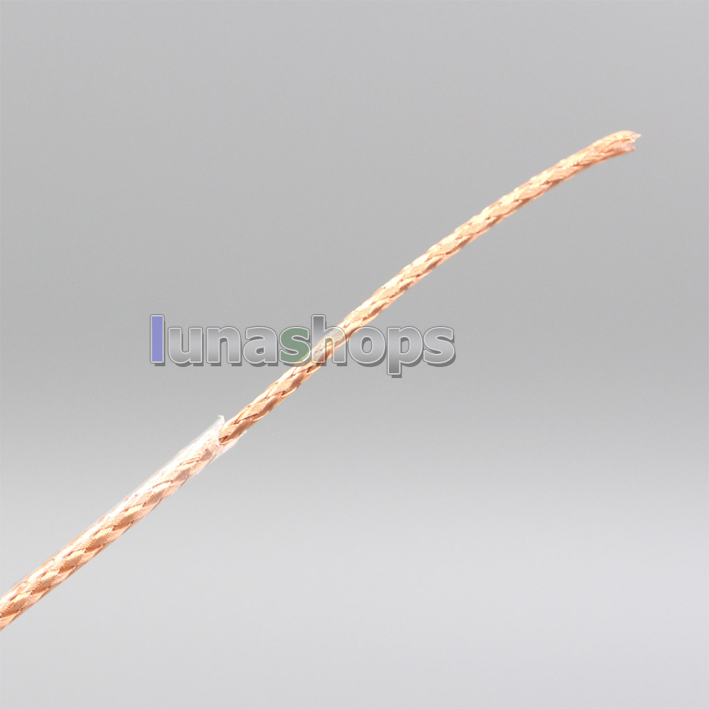 10m 35*0.05mm + 48*0.05mm 7N OCC Silver/Gold/OCC plated Shielding Single Wire Diameter 1.3mm DIY cable