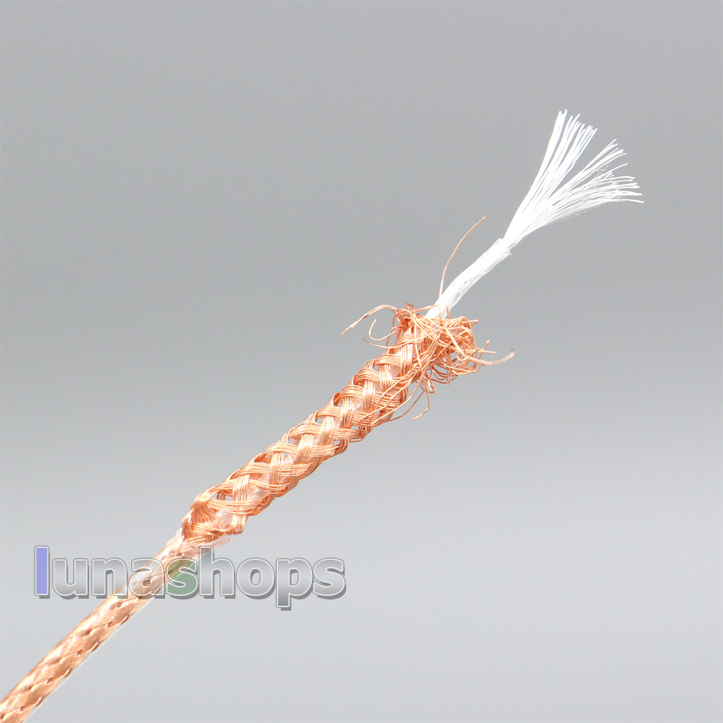10m 35*0.05mm + 48*0.05mm 7N OCC Silver/Gold/OCC plated Shielding Single Wire Diameter 1.3mm DIY cable