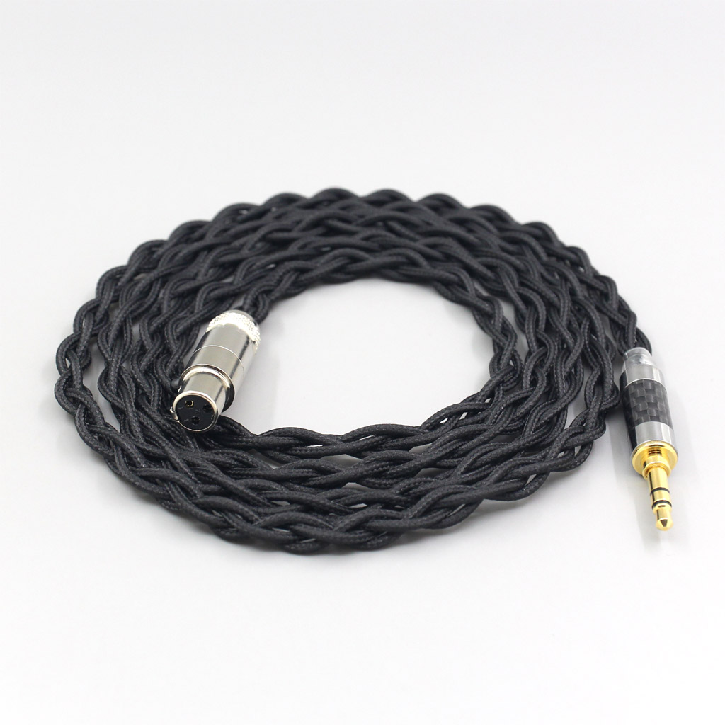 Pure 99% Silver Inside Headphone Nylon Cable For AKG Q701 K702 K271 K272 K240 K141 K712 K181 K267 K712 Earphone