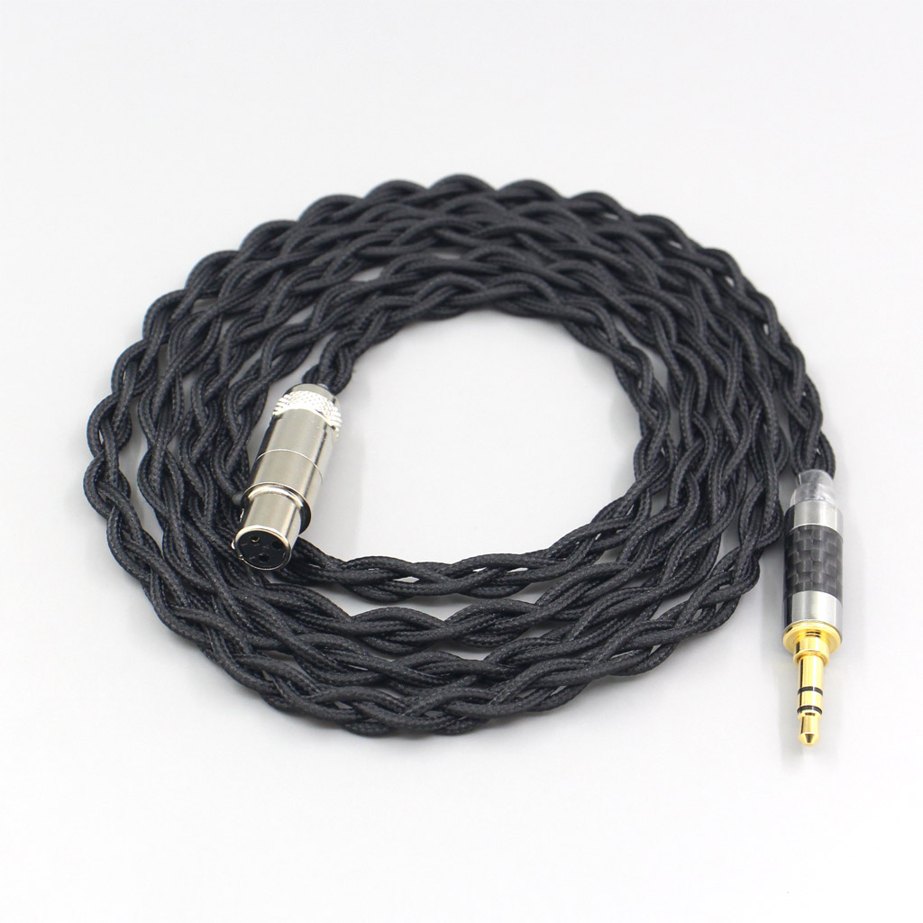 Pure 99% Silver Inside Headphone Nylon Cable For AKG Q701 K702 K271 K272 K240 K141 K712 K181 K267 K712 Earphone