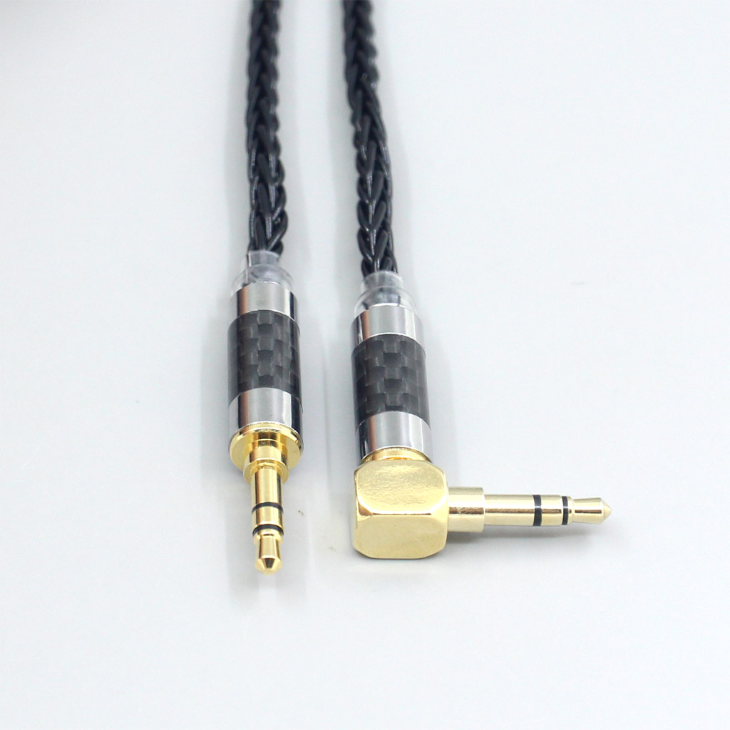 8 Core black Silver Plated Braided Earphone Headphone Cable For Fostex T50RP Mk3 T40RP Mk2 T20RP Mk2 Dekoni Audio Blue