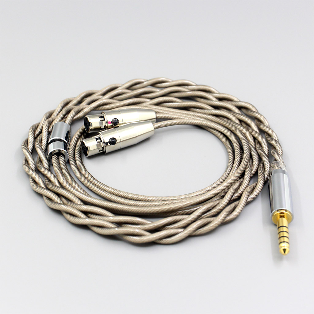Type6 756 core 7n Litz OCC Silver Plated Earphone Cable For Audeze LCD-3 LCD-2 LCD-X LCD-XC LCD-4z LCD-MX4 LCD-GX lcd-24