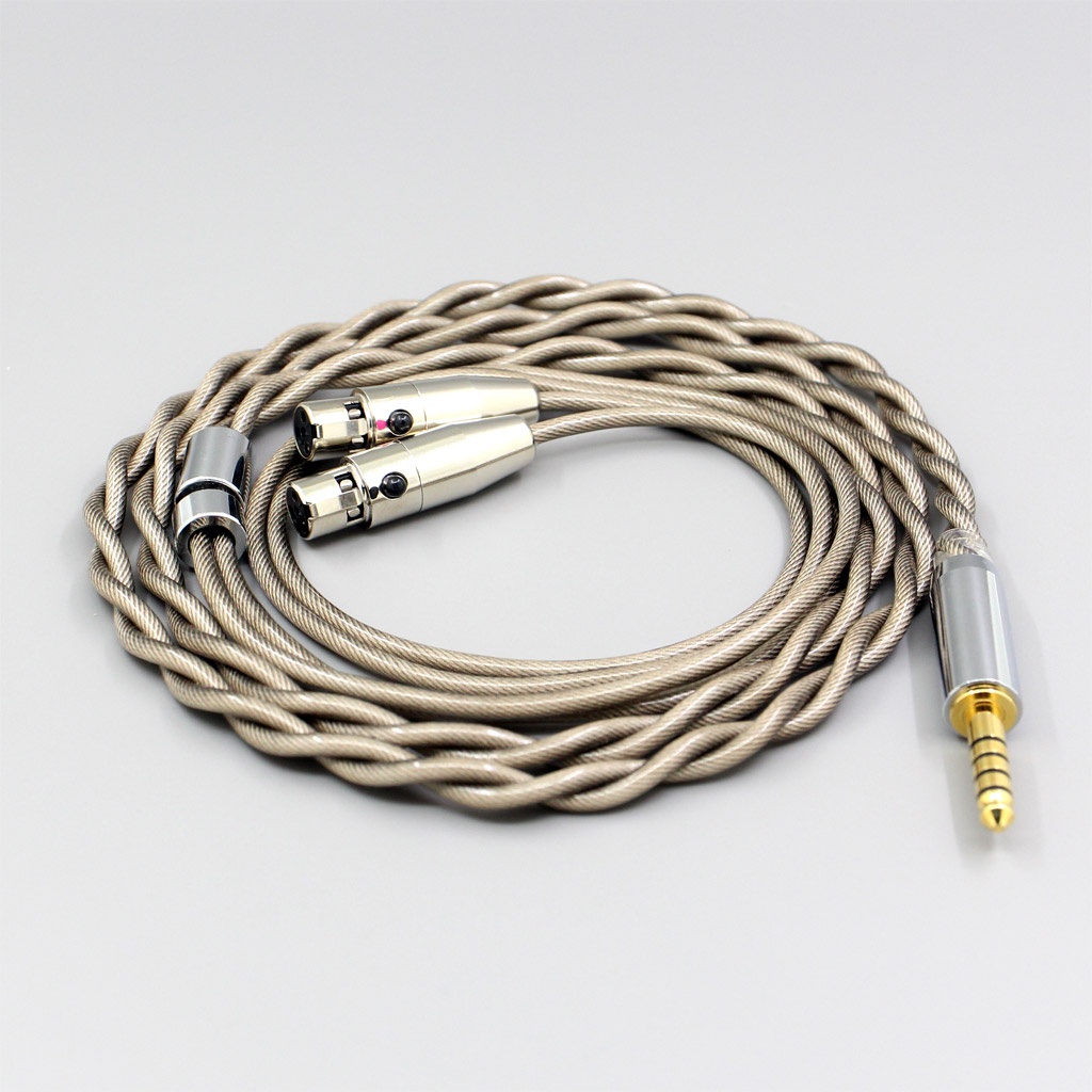 Type6 756 core 7n Litz OCC Silver Plated Earphone Cable For Audeze LCD-3 LCD-2 LCD-X LCD-XC LCD-4z LCD-MX4 LCD-GX lcd-24