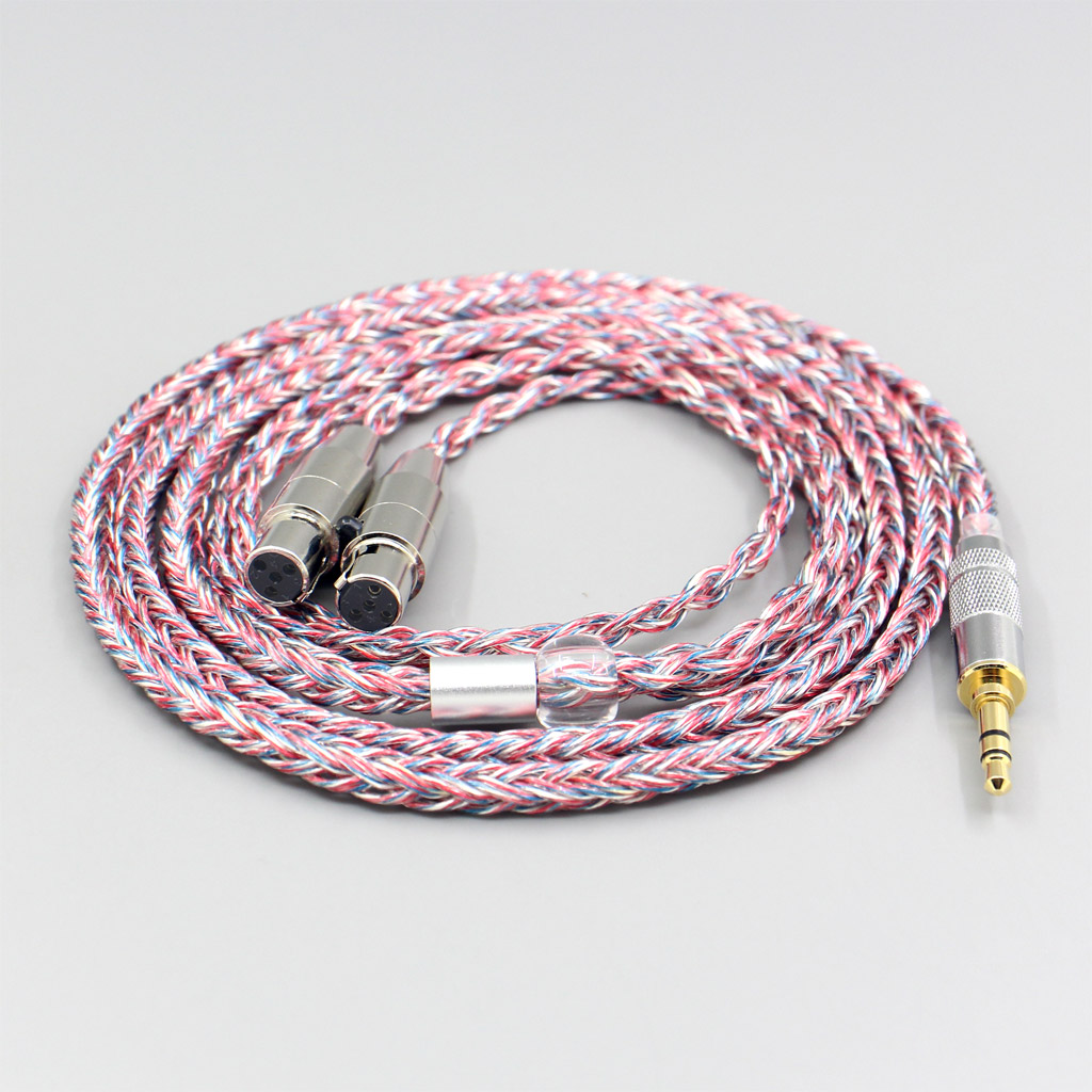 16 Core Silver OCC OFC Mixed Braided Cable For Audeze LCD-3 LCD-2 LCD-X LCD-XC LCD-4z LCD-MX4 LCD-GX Headset Headphone