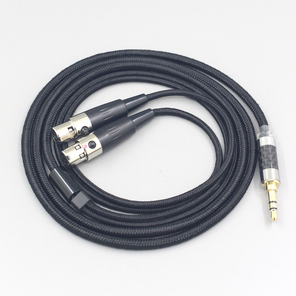 6.5mm XLR 4.4mm Super Soft Headphone Nylon OFC Cable For Audeze LCD-3 LCD-2 LCD-X LCD-XC LCD-4z LCD-MX4 LCD-GX Headset earphone