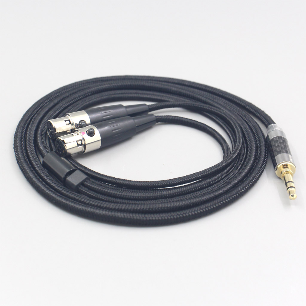 6.5mm XLR 4.4mm Super Soft Headphone Nylon OFC Cable For Audeze LCD-3 LCD-2 LCD-X LCD-XC LCD-4z LCD-MX4 LCD-GX Headset earphone