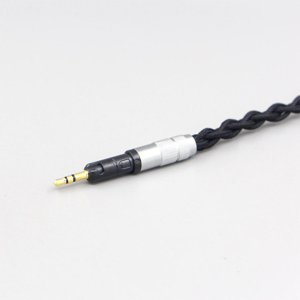 Pure 99% Silver Inside Headphone Nylon Cable For Audio Technica ATH-M50x ATH-M40x ATH-M70x ATH-M60x Earphone Headset