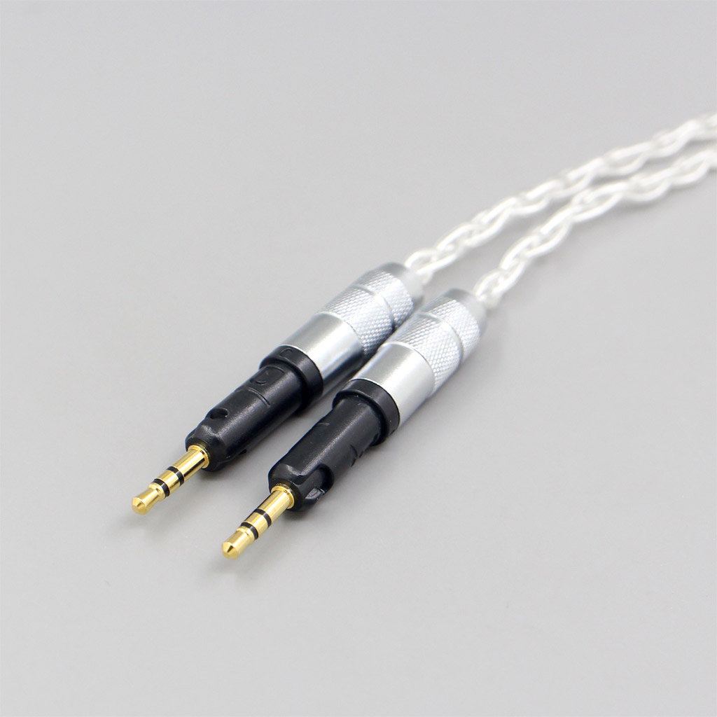 4.4mm 6.35mm xlr 2.5mm 8 Core Transparent Silver Plated Braided Earphone Headphone Cable For Audio-Technica ATH-R70X