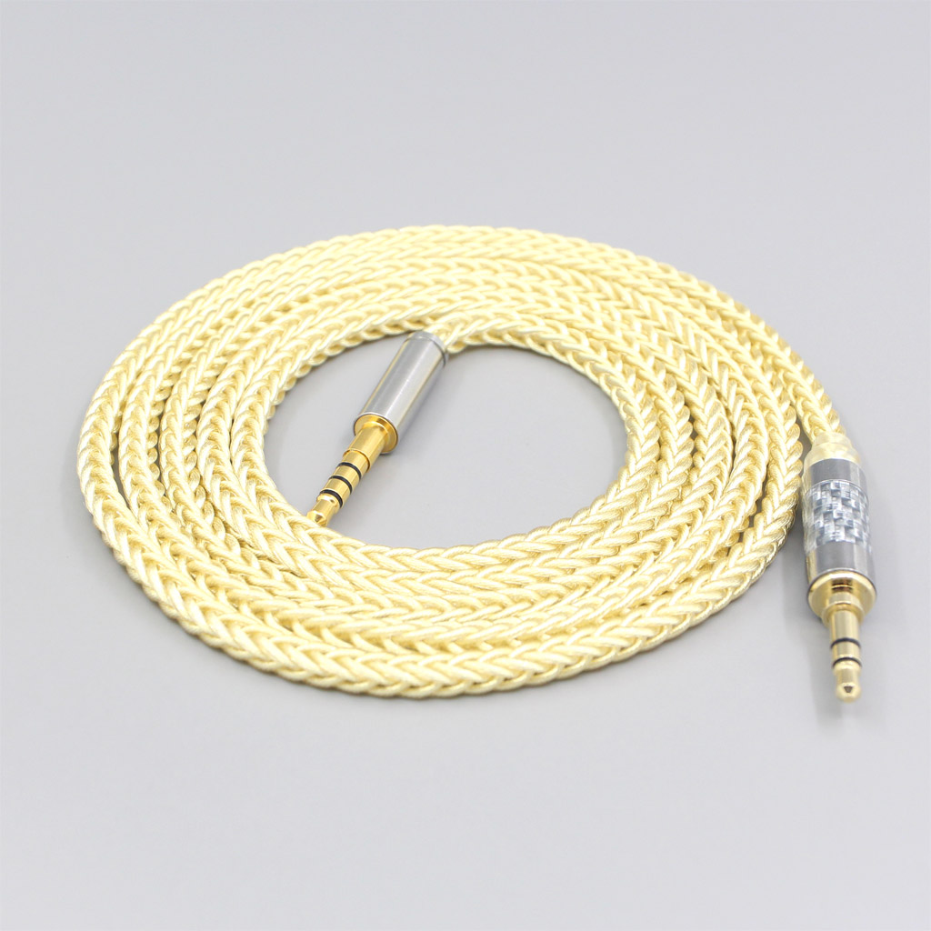 8 Core Gold Plated + Palladium Silver OCC Cable For Denon AH-mm400 AH-mm300 AH-mm200 Beats solo2 solo3 SHP9500 Headphone
