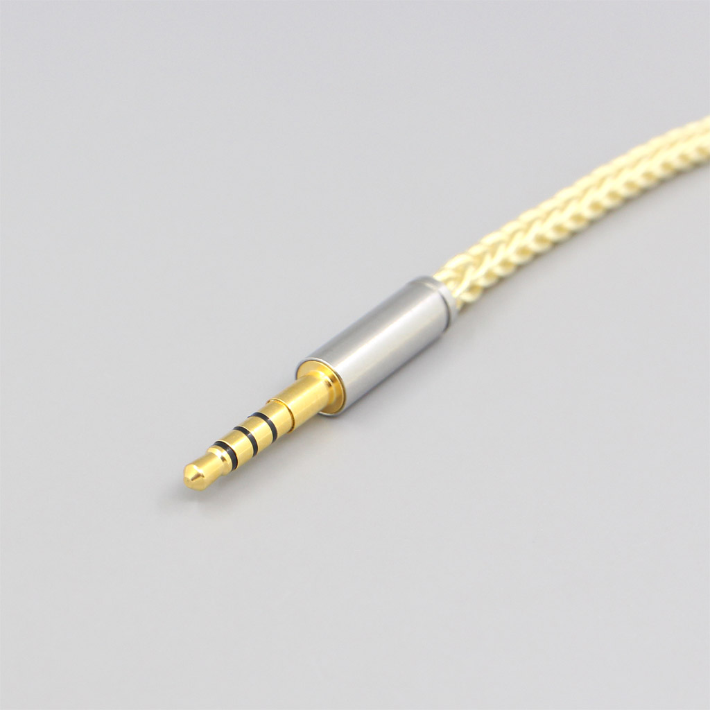 8 Core Gold Plated + Palladium Silver OCC Cable For Denon AH-mm400 AH-mm300 AH-mm200 Beats solo2 solo3 SHP9500 Headphone