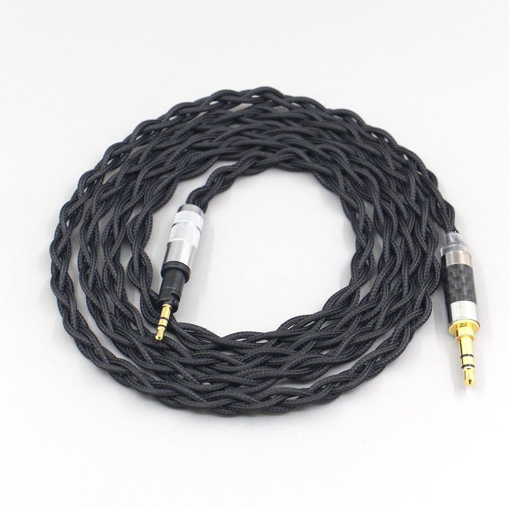 Pure 99% Silver Inside Headphone Nylon Cable For Sennheiser Momentum 1.0 2.0 Earphone Headset