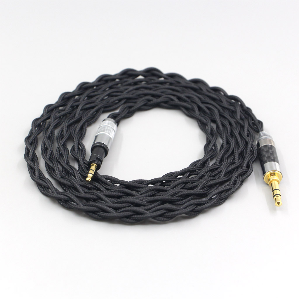 Pure 99% Silver Inside Headphone Nylon Cable For Sennheiser Momentum 1.0 2.0 Earphone Headset