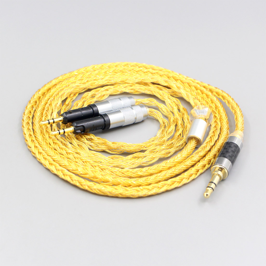 6.5mm 2.5mm XLR 4.4mm 16 Core OCC Gold Plated Braided Earphone Headphone Cable For Audio-Technica ATH-R70X
