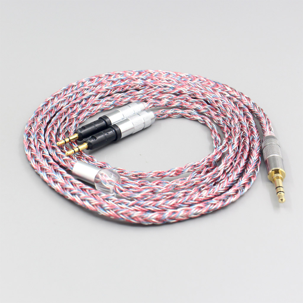 16 Core Silver OCC OFC Mixed Braided Cable For Audio-Technica ATH-R70X headphone Earphone headset