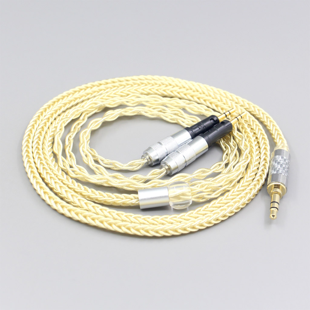 8 Core Gold Plated + Palladium Silver OCC Cable For Audio-Technica ATH-R70X headphone Earphone headset